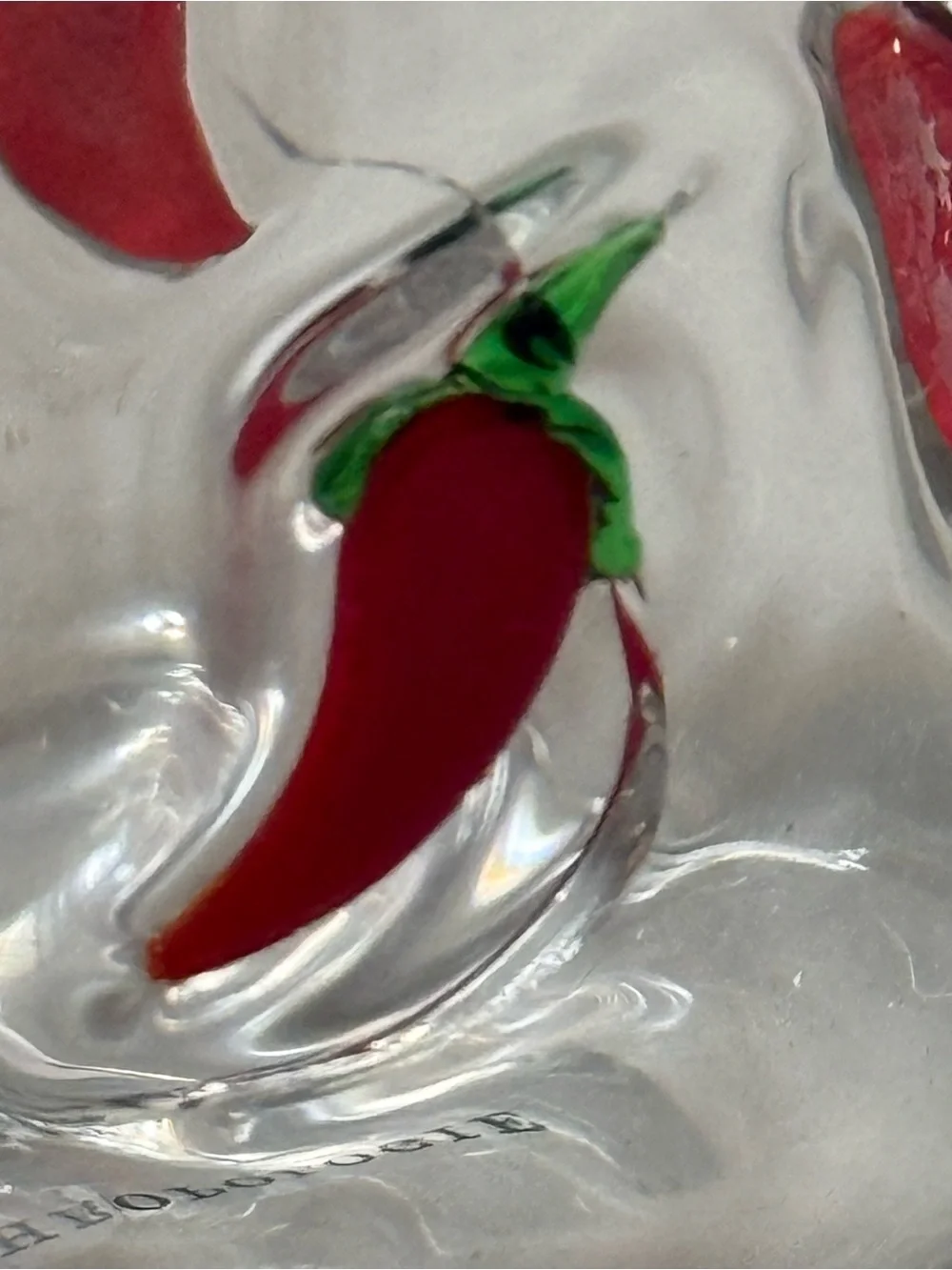 Anthropology cup with chili peppers